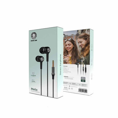Green Lion Melo Stereo Earphone -Black