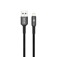 Green Lion Usb-A To Lightning Braided Cable - Black