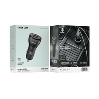 Green Lion Dual Qc3.0 Car Charger 40W - Black