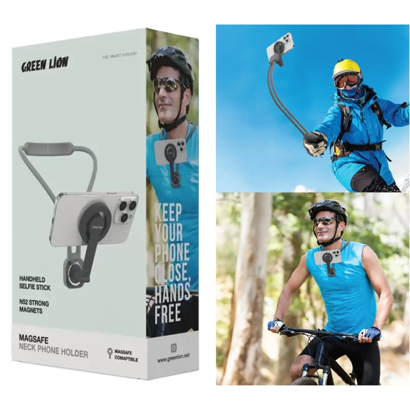 Green Lion Magsafe Neck Phone Holder