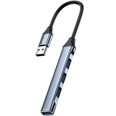 Green Lion 4-In-1 Usb Hub - Docking Station Adapter - Black