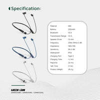 Green Lion Neck X Wireless Neckband
