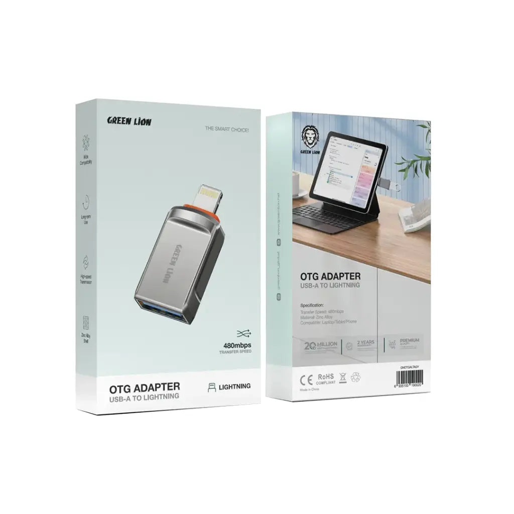 Green Lion Otg Adapter Usb-A To Usb-C / Lightning