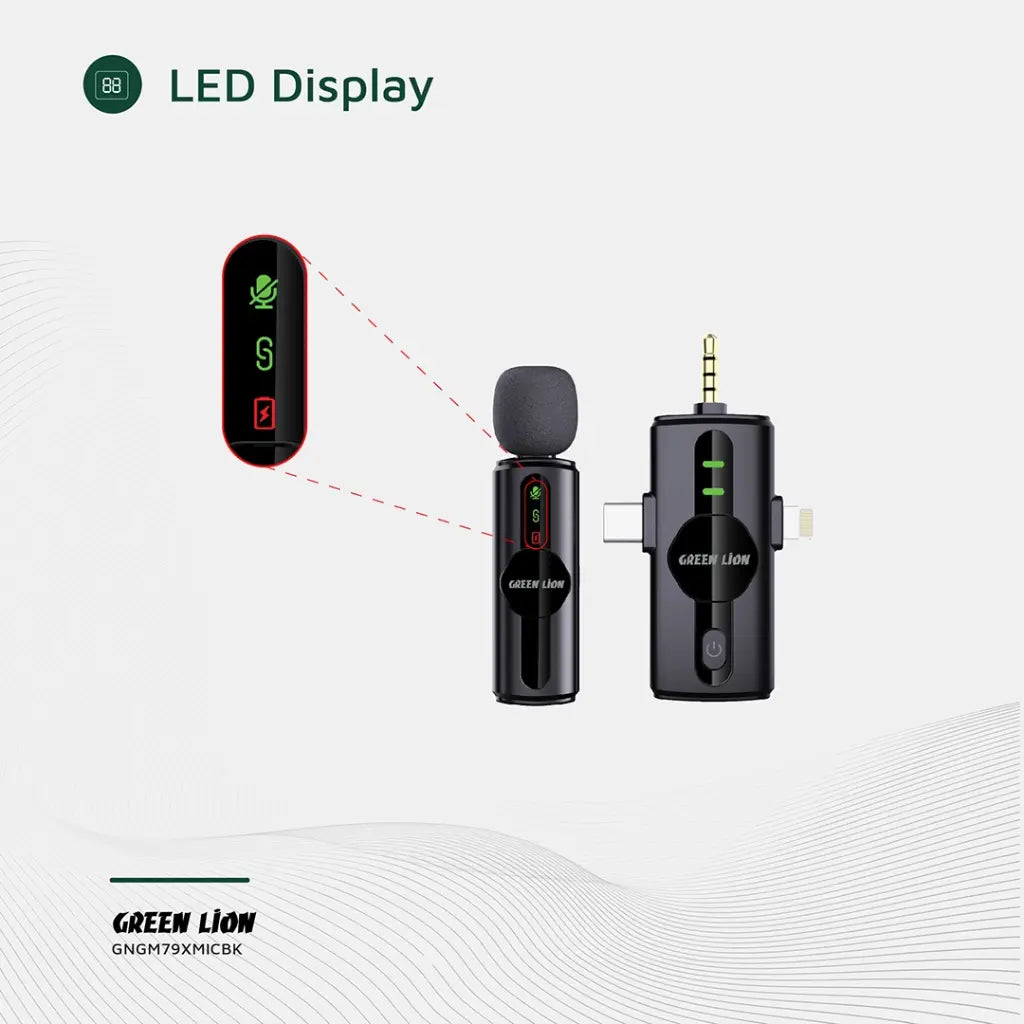 Green Lion 3 In 1 Noise Cancellation Microphone