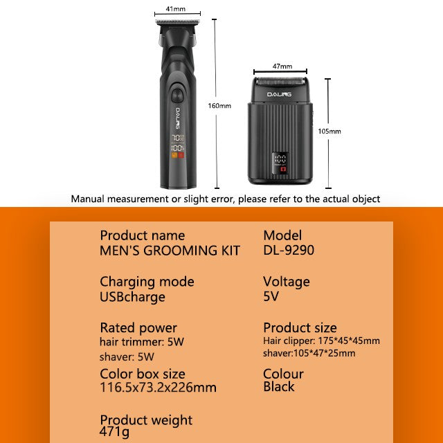 Daling Professional Men'S Grooming Kit