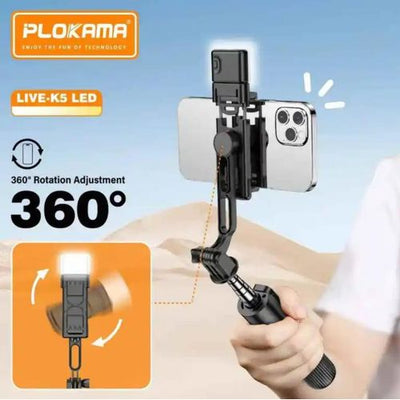 Plokama Live-K5 Led Selfie Stick Tripod With Bluetooth Remote
