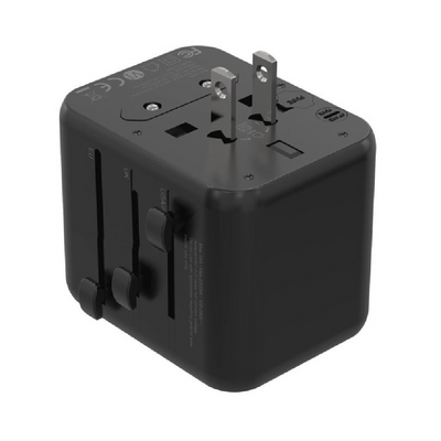 Porodo Dual Usb-A Universal Travel Adapter 2.4A