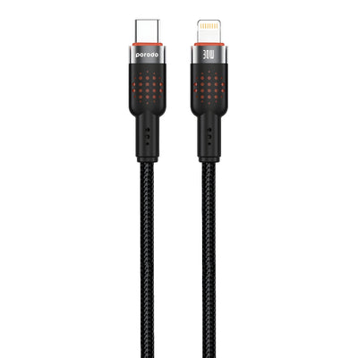 Porodo Aluminum Braided Cable Usb-C To Lightning