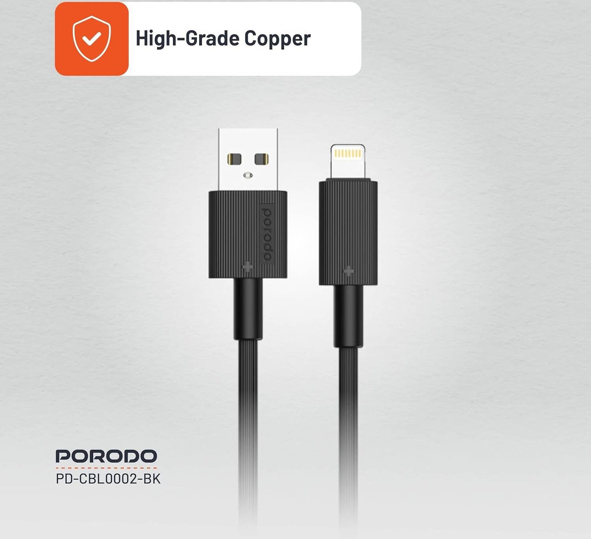 Porodo Usb-A To Lightning Durable Charging Cable