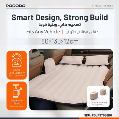 Porordo Inflatable Car Air Bed Mattress