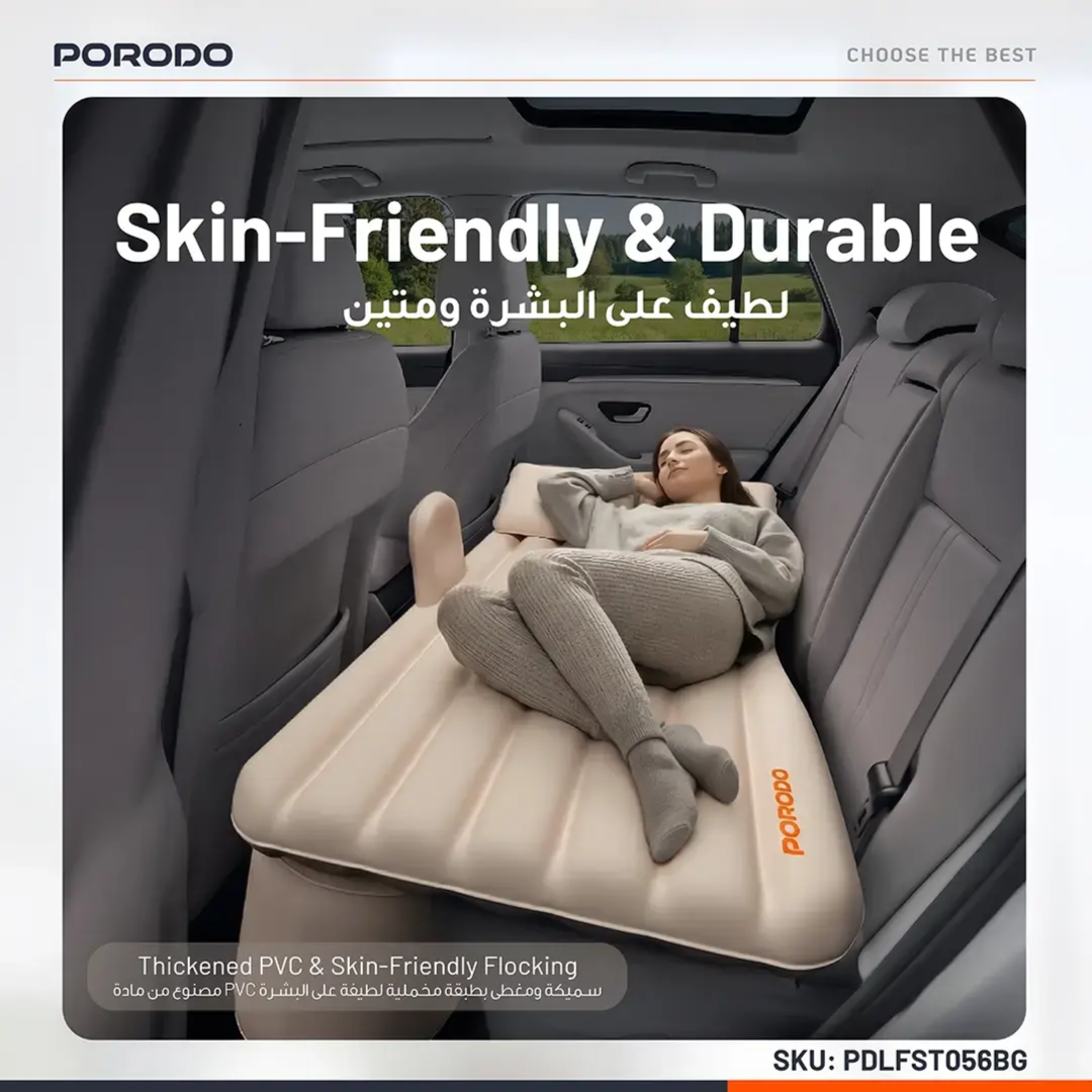 Porordo Inflatable Car Air Bed Mattress