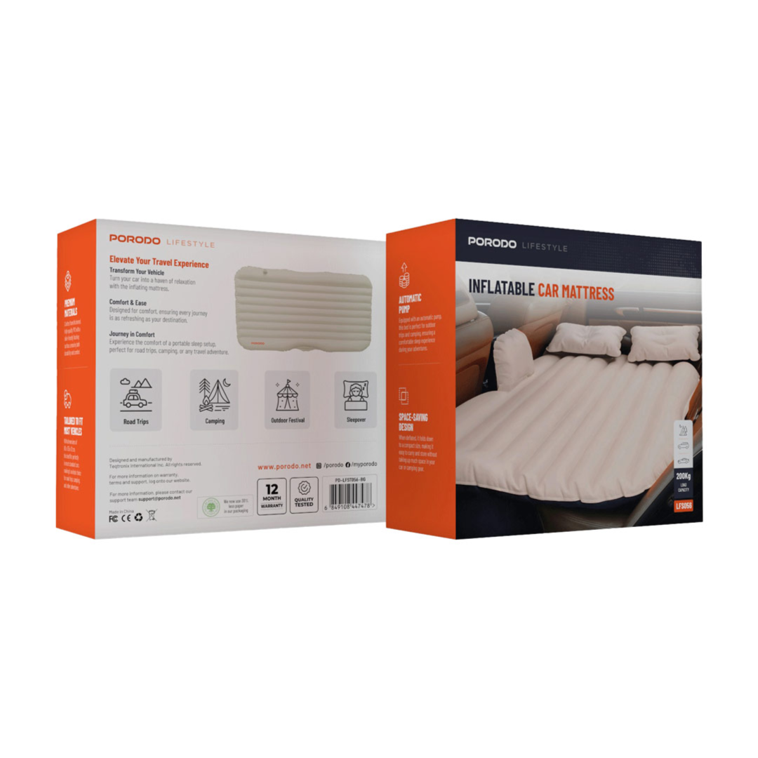 Porordo Inflatable Car Air Bed Mattress