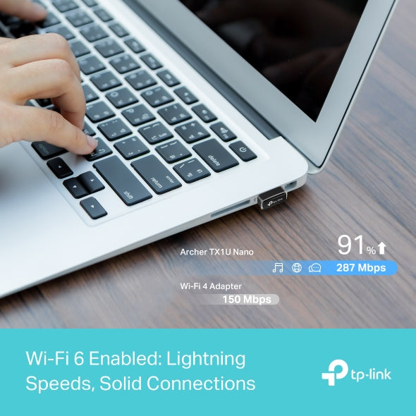 Tp-Link Ax300 Nano Wi-Fi 6 Wireless Usb Adapter Tx1U Nano