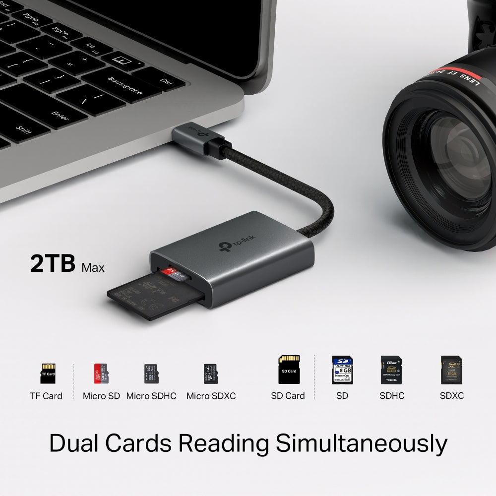 Tp-Link Usb Type-C To Sd & Microsd 3.0 Card Reader Ua430C