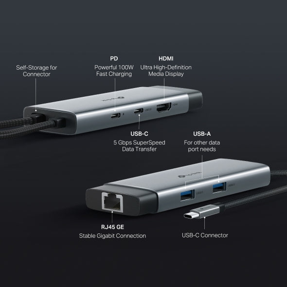 Tp-Link Usb Type-C 6 In 1 Hub Uh6120C