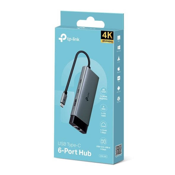 Tp-Link Usb Type-C 6 In 1 Hub Uh6120C