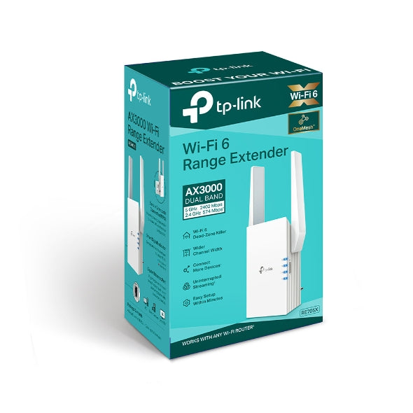 Tp-Link Ax3000 Mesh Wifi 6 Extender Re705X