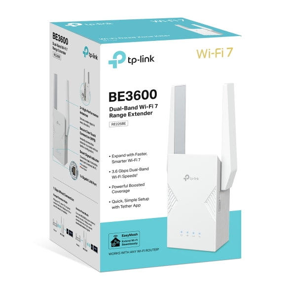 Tp-Link Be3600 Dual-Band Wi-Fi 7 Range Extender Re225Be