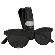 Green Lion Visor Guard Car Sunglasses Holder - Black