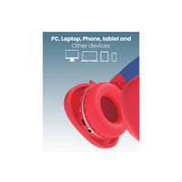 Moxedo Junior Bax Wireless On-Ear Headphones - Red