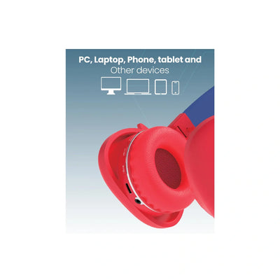 Moxedo Junior Bax Wireless On-Ear Headphones - Red