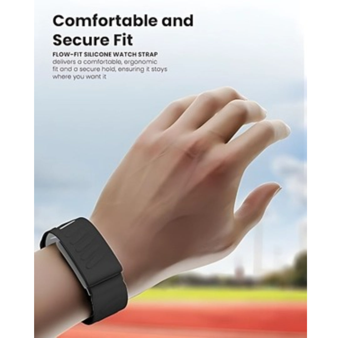 Moxedo Flow-Fit Silicone Watch Strap For Whoop 5.0 -Black