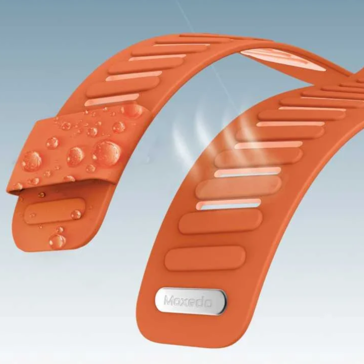 Moxedo Flow-Fit Silicone Watch Strap For Whoop 5.0 - Orange