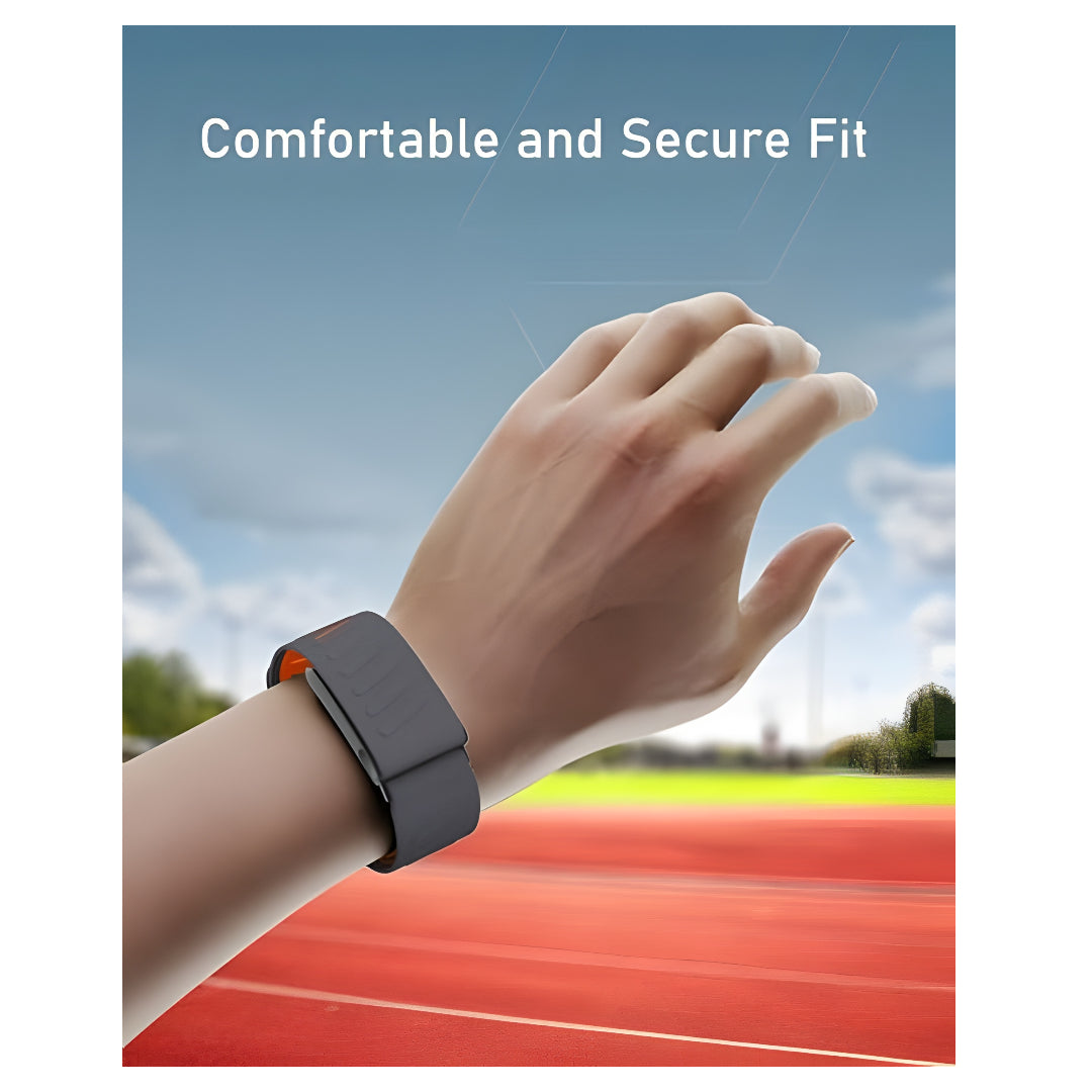Moxedo Flow-Fit Silicone Watch Strap For Whoop 5.0 -Grey+Orange