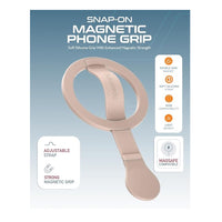 Moxedo Snap-On Magnetic Phone Grip Soft Silicone Grip-Gold