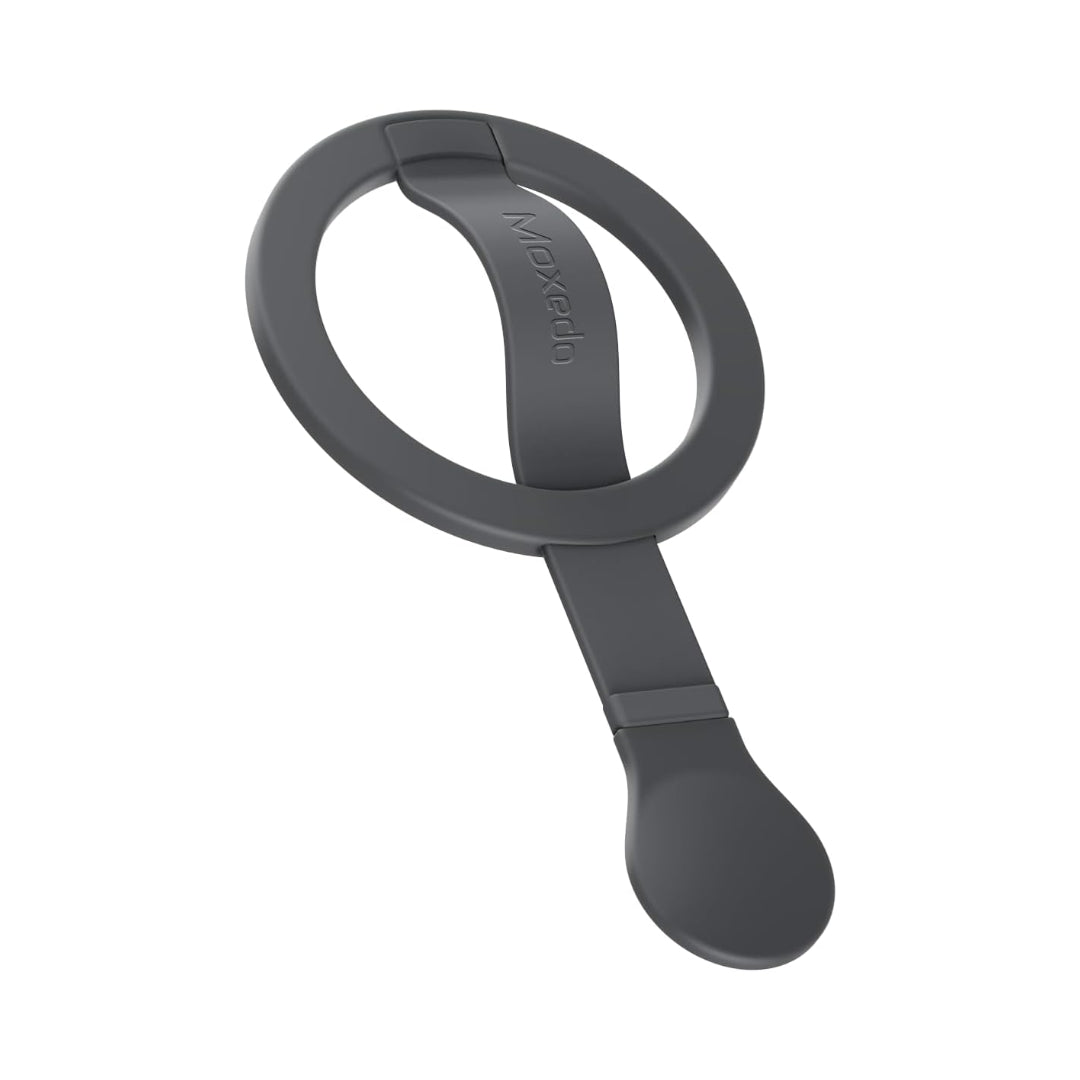 Moxedo Snap-On Magnetic Phone Grip Soft Silicone Grip-Gray