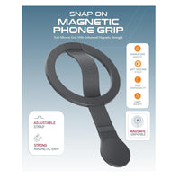 Moxedo Snap-On Magnetic Phone Grip Soft Silicone Grip-Gray