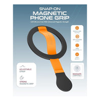 Moxedo Snap-On Magnetic Phone Grip Soft Silicone Grip-Orange