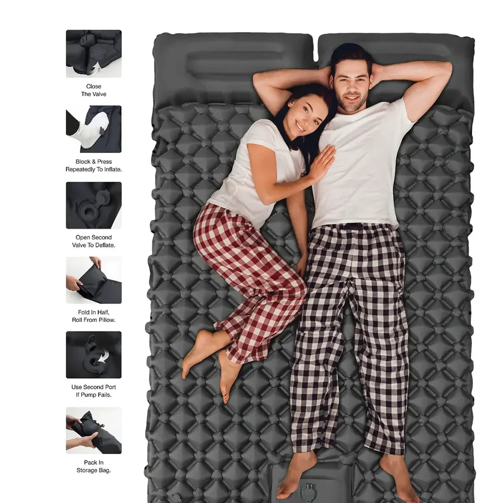Green Lion Double Air Bed Inflatable Air Mattress
