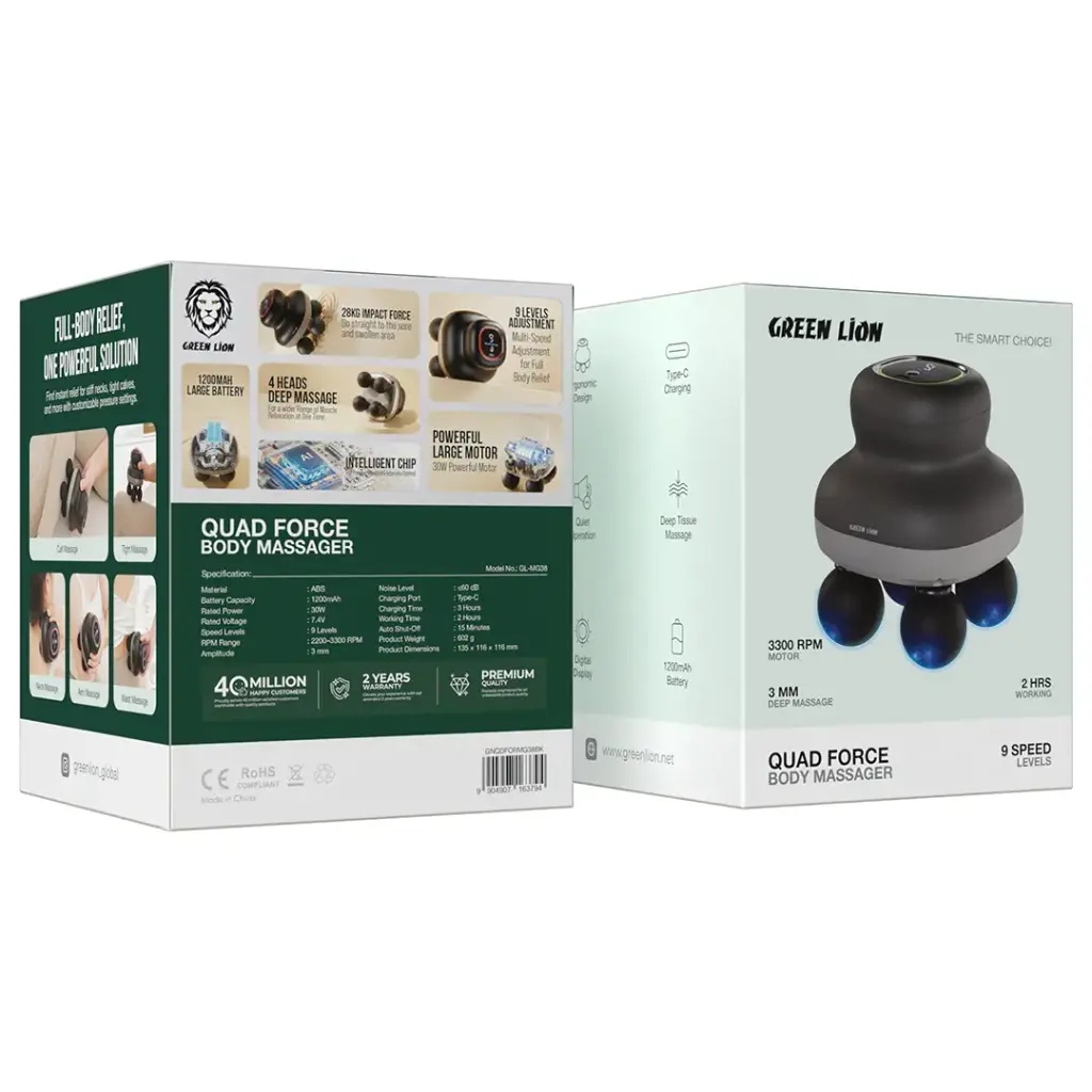 Green Lion Quad Force Body Massager