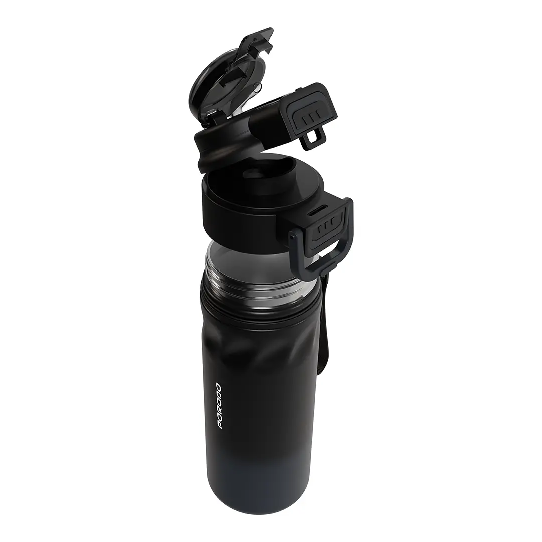 Porodo Lifestyle Powersip Sports Water Bottle With Strap Handle