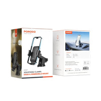 Porodo Adjustable Clamps Dash & Windshield Mount