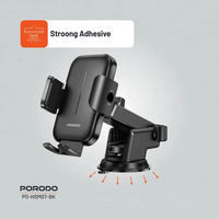 Porodo Adjustable Clamps Dash & Windshield Mount