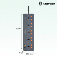 Green Lion Gs-250 Power Socket 2500W - Black