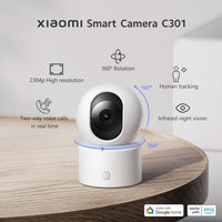 Xiaomi Smart Camera C301 Security Camera, 3Mp