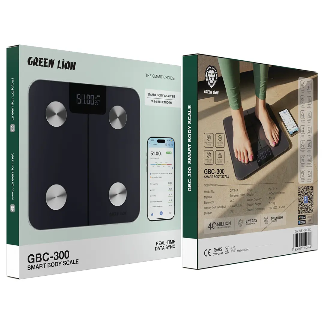 Green Lion GBC-300 Smart Body Scale - Black