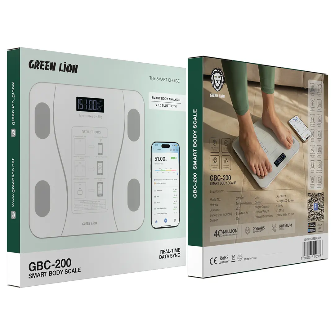 Green Lion GBC-200 Smart Body Scale - White