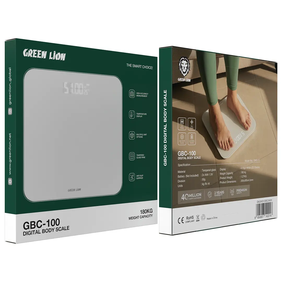 Green Lion GBC-100 Digital Body Scale - White