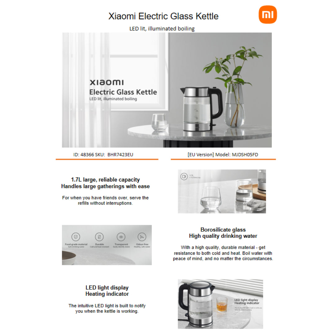 Xiaomi Electric Glass Kettle EU