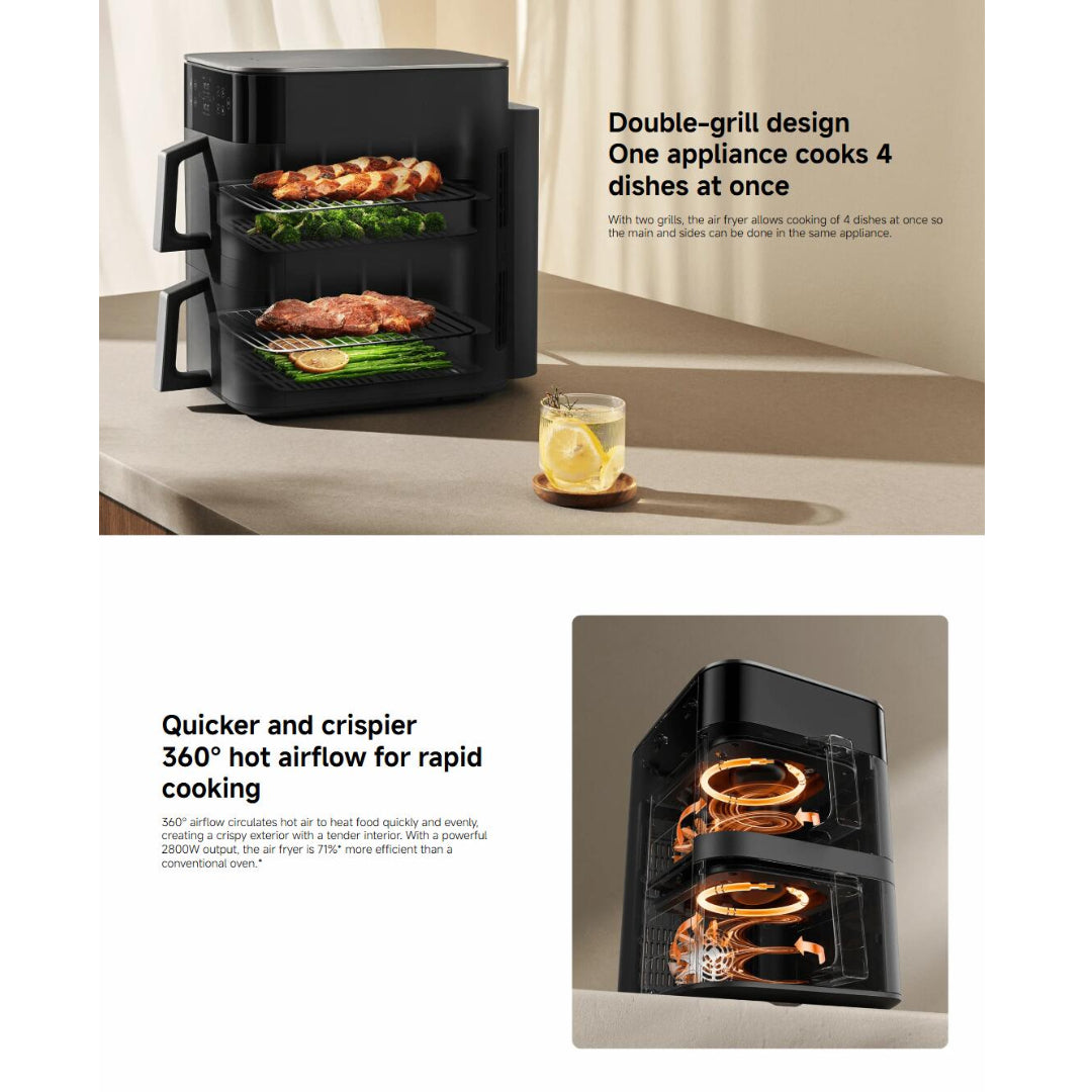 Xiaomi Dual Zone Air Fryer 12L Black