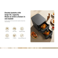 Xiaomi Dual Zone Air Fryer 12L Black