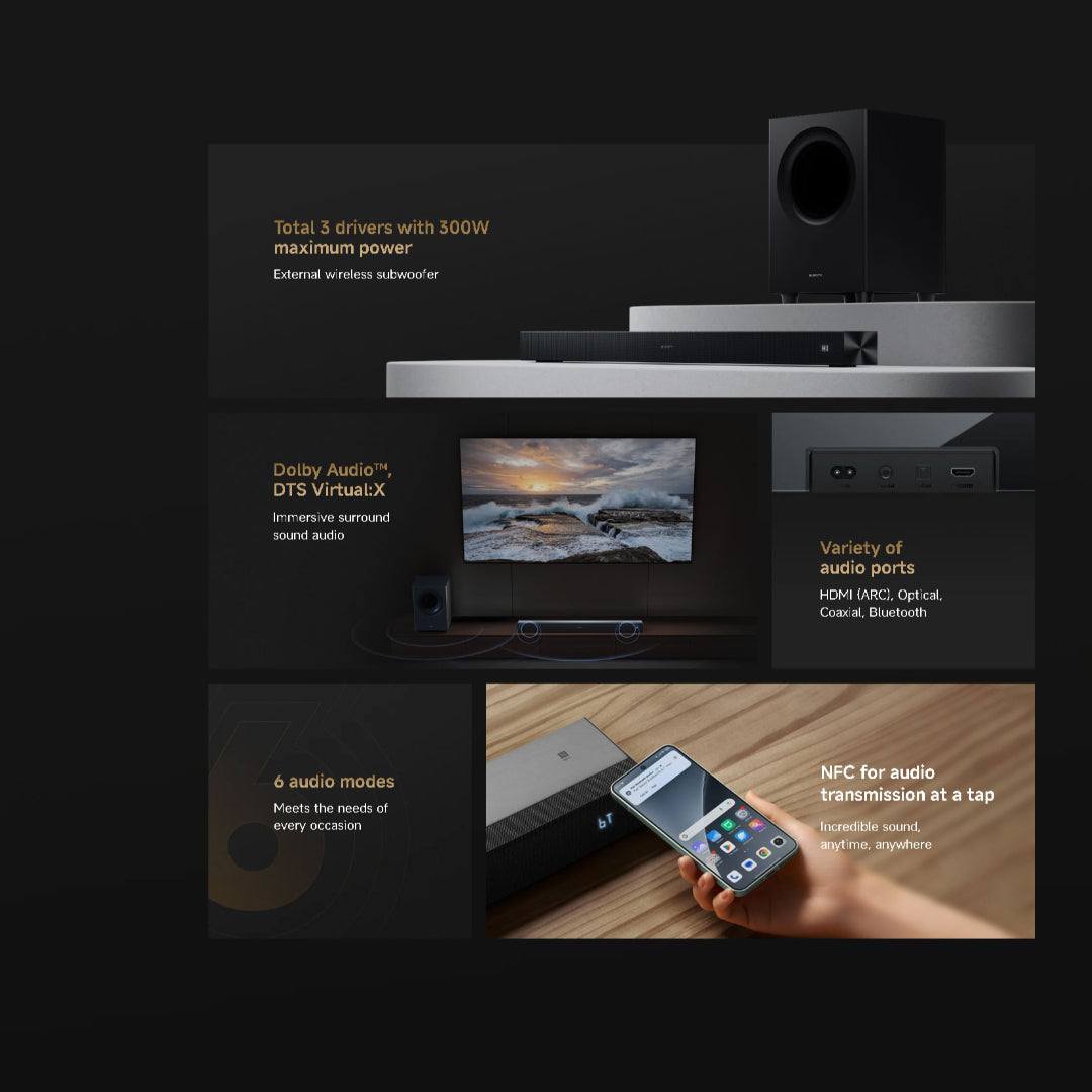 Xiaomi Soundbar Pro 2.1ch Wireless Subwoofer