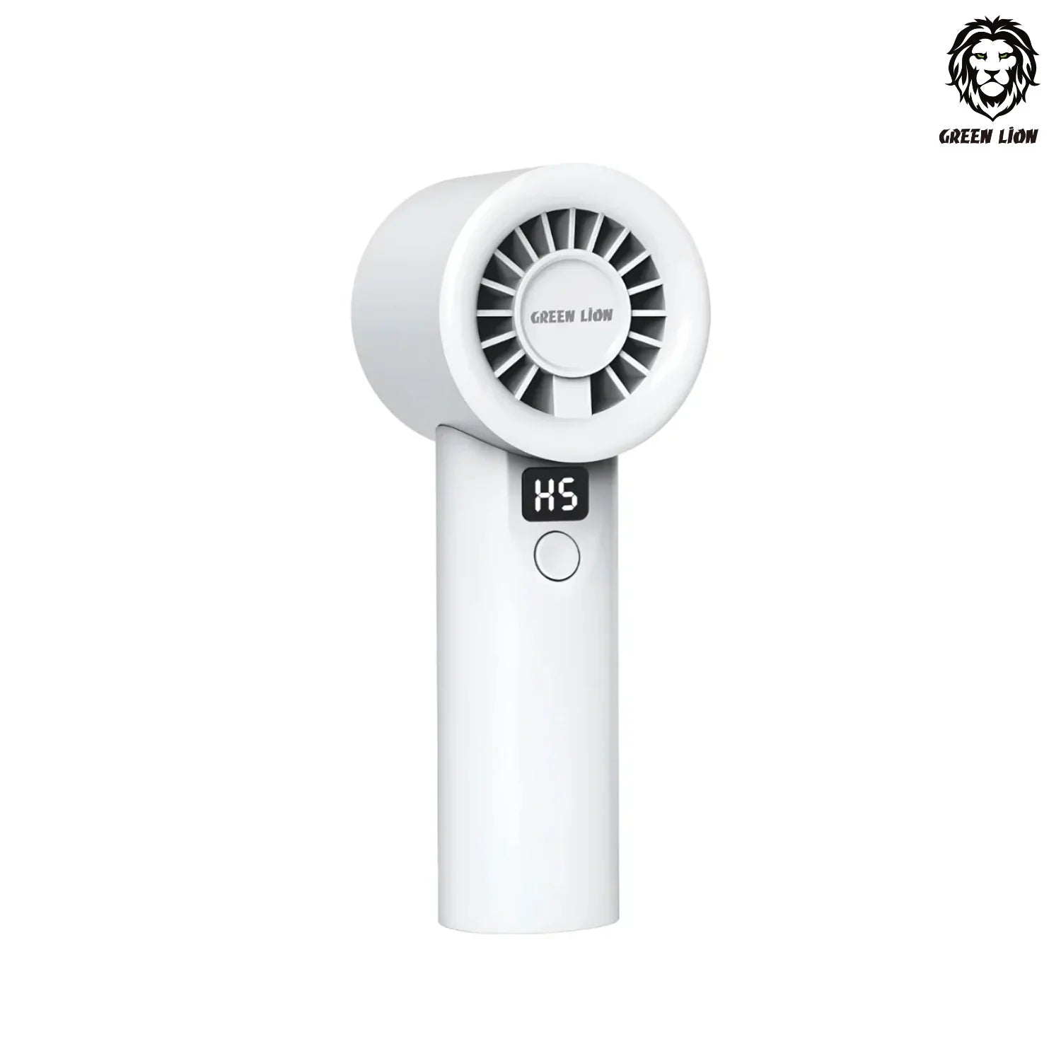 Green Lion Wind Mate Handheld Fan-White