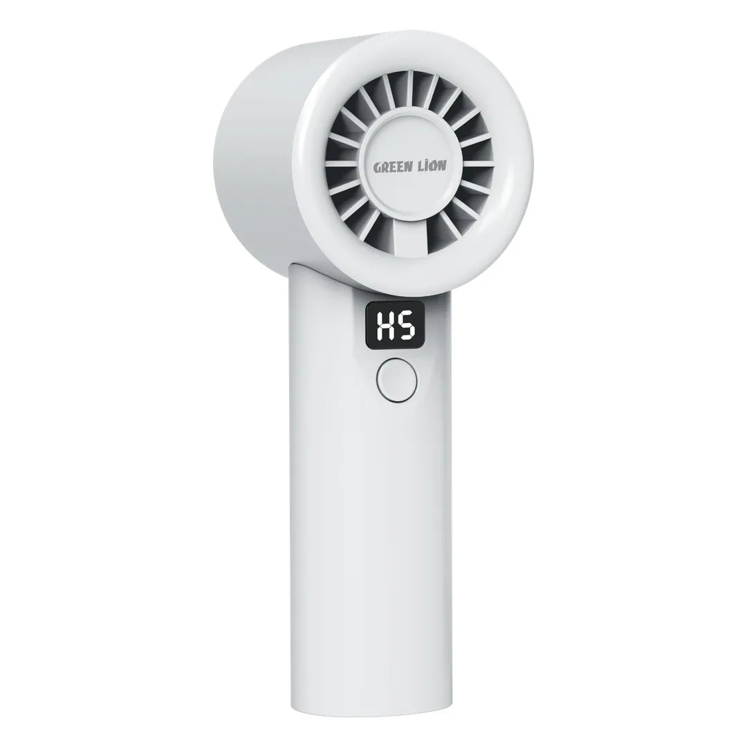 Green Lion Wind Mate Handheld Fan-White