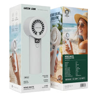 Green Lion Wind Mate Handheld Fan-White