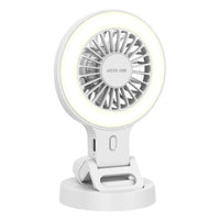 Green Lion Air Glow Clip On Rechargeable Fan-White